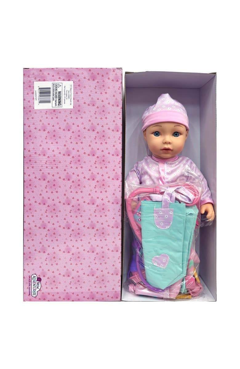 Cuddle Kids Baby
s First Check Up 15" Doll Pink, Alternate, color, Multicolored