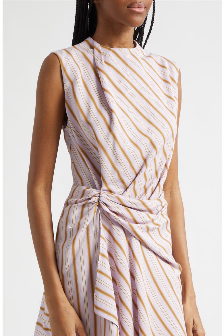 Dion Stripe Sleeveless Minidress, Alternate, color, LILAC/ CURRY