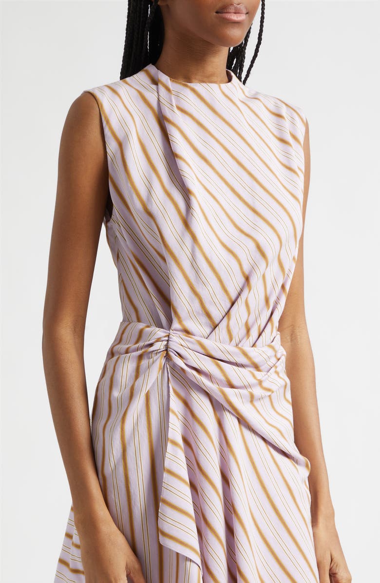A.L.C. Dion Stripe Sleeveless Minidress, Alternate, color, Lilac/ Curry