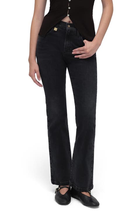 The Morgan Shortie High Waist Bootcut Jeans (Mayfield)