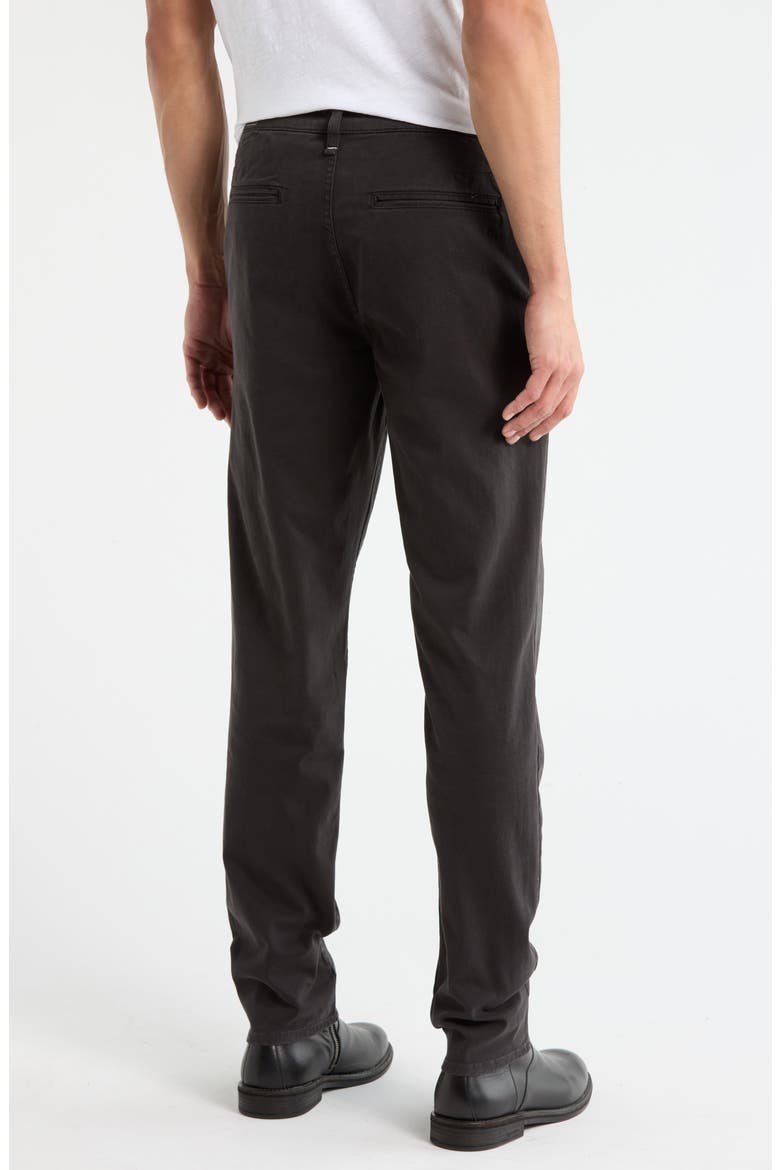 Classic Cotton Twill Chino Pants, Alternate, color, BLACK