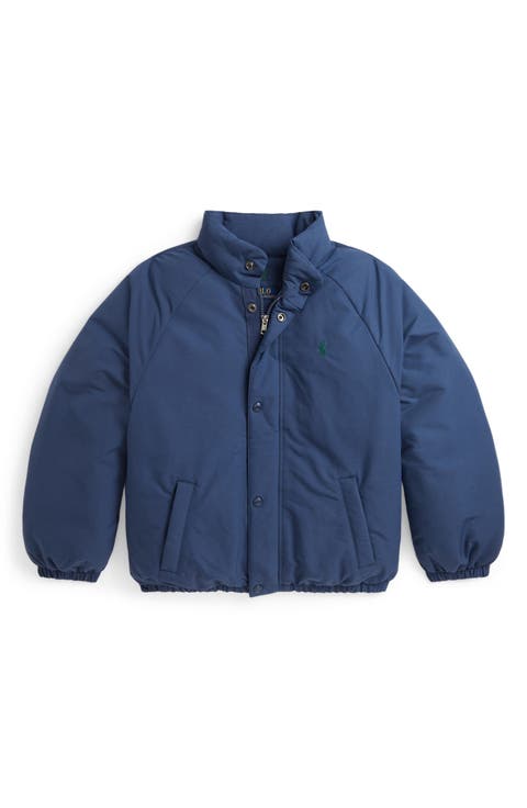 Kids' Recycled Polyester Down & Feather Fill Bomber Jacket