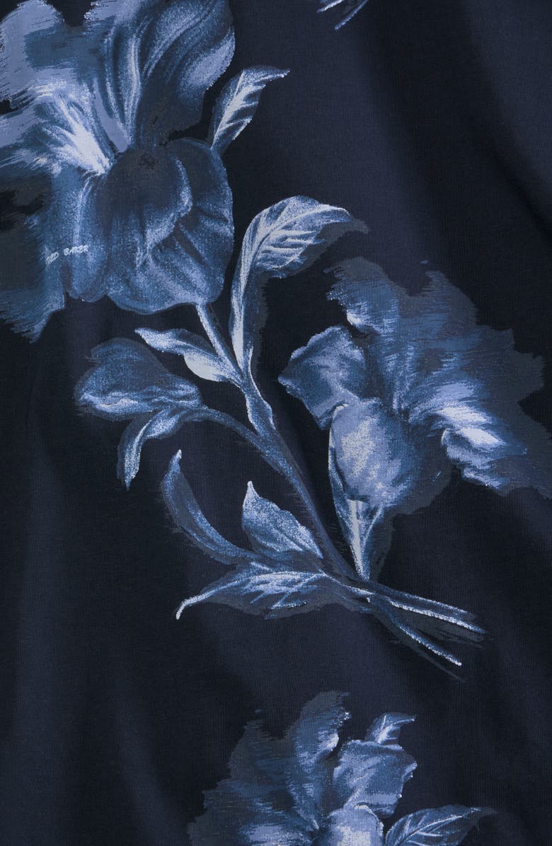 Ted Baker Floral Graphic T-Shirt, Alternate, color, Sky Captain
