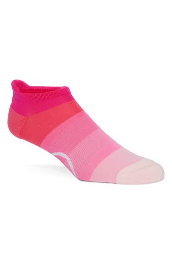 G/fore Ombré Stripe Compression Low Ankle Socks In Sorbet