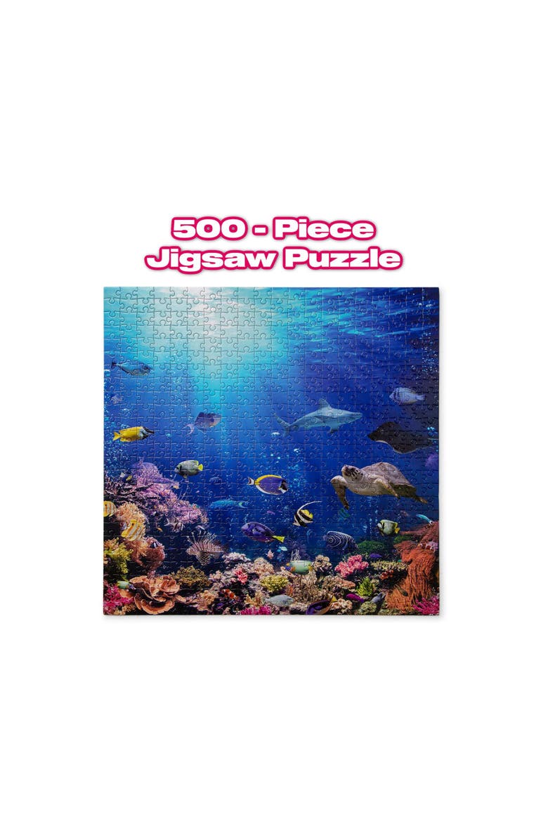 Under the Sea Coral Reef 500 Piece Jigsaw Puzzle, Main, color, Blue