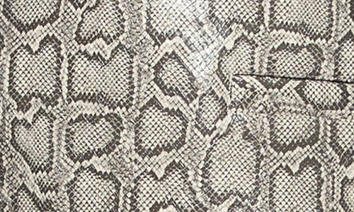 Rebecca Minkoff Hayden Snake Print Faux Leather Miniskort In Stone