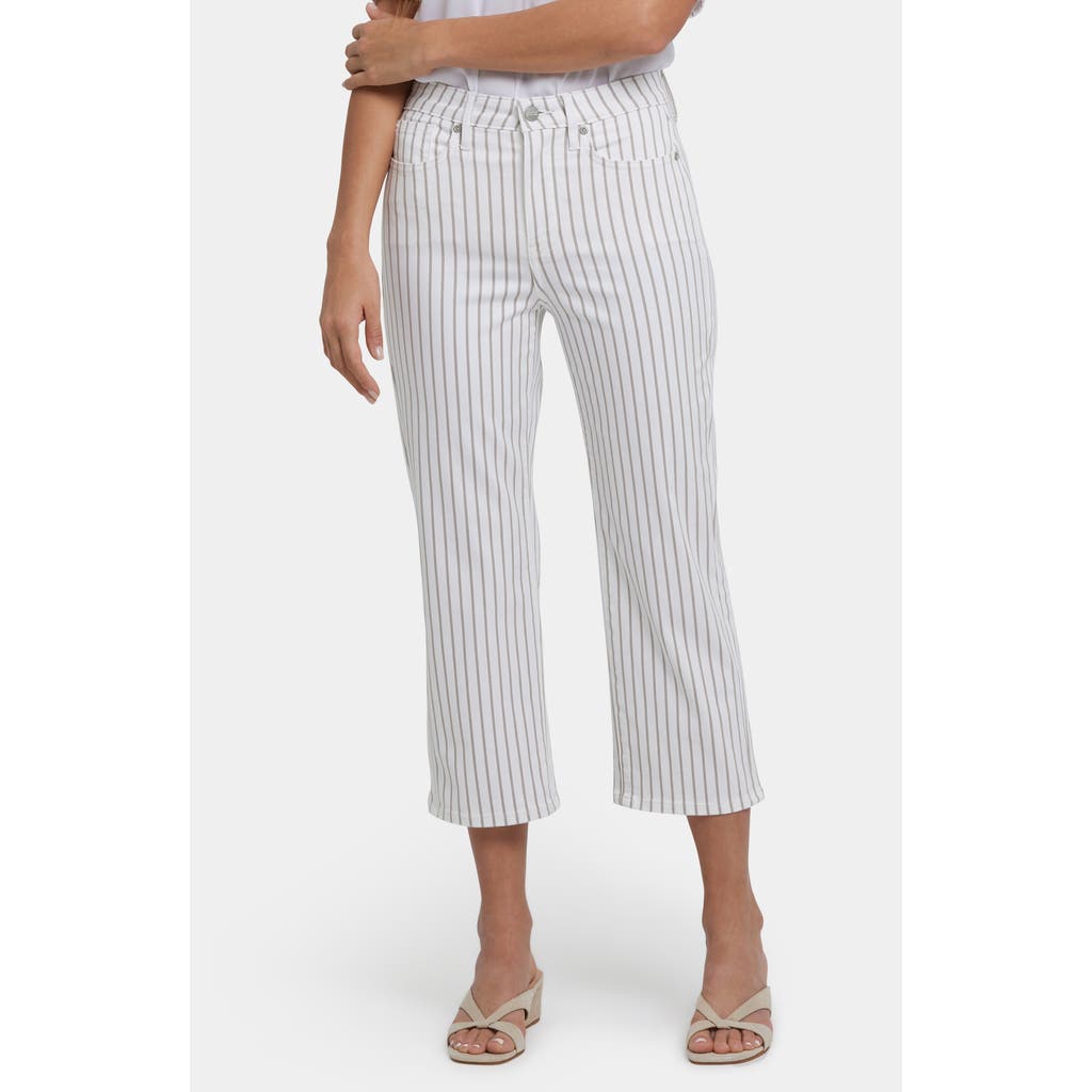 Nydj Joni High Waist Relaxed Capri Jeans In Beach Cruise Stripe