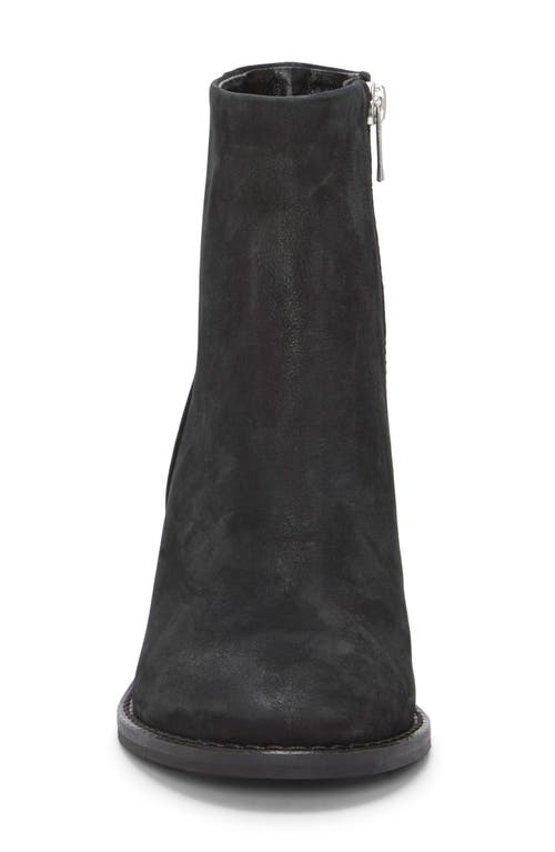 Lucky Brand Caddier Bootie In Black Oily Nubuck