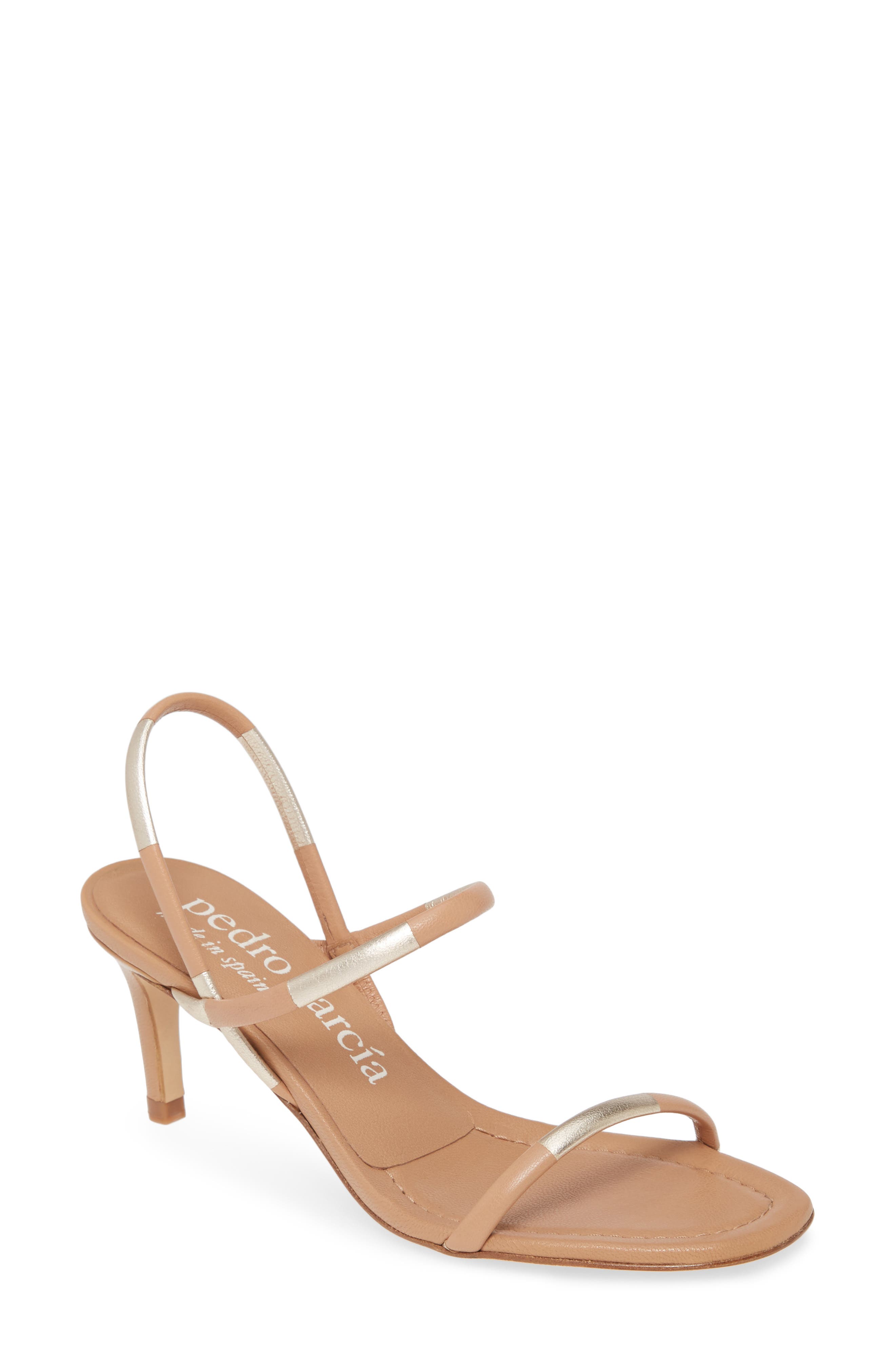 Xalina Strappy Sandal, Main, color, ALMOND