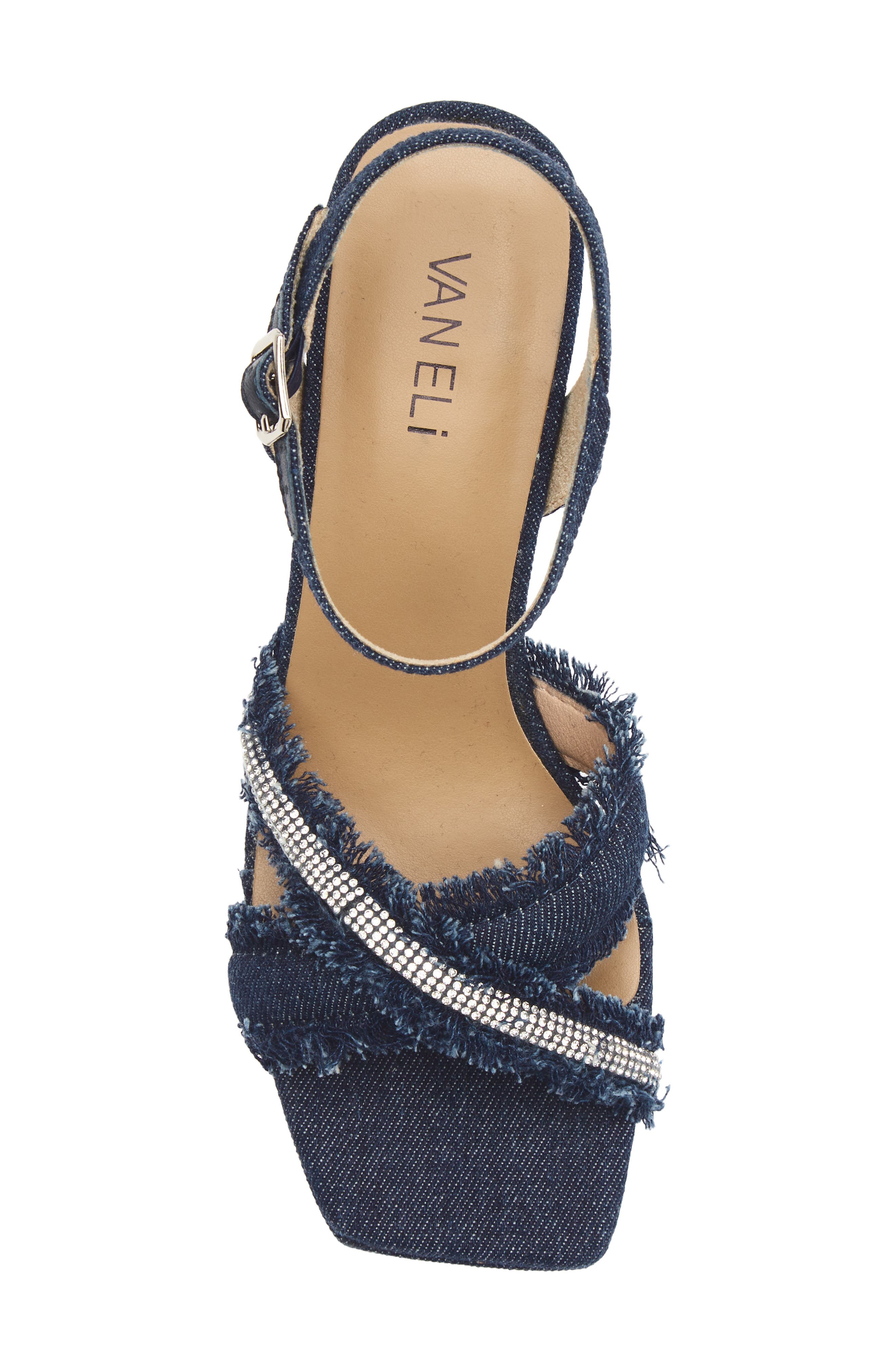 Marie Platform Sandal, Alternate, color, BLUE JEANS