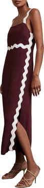 Reiss Asher Rickrack Maxi Dress