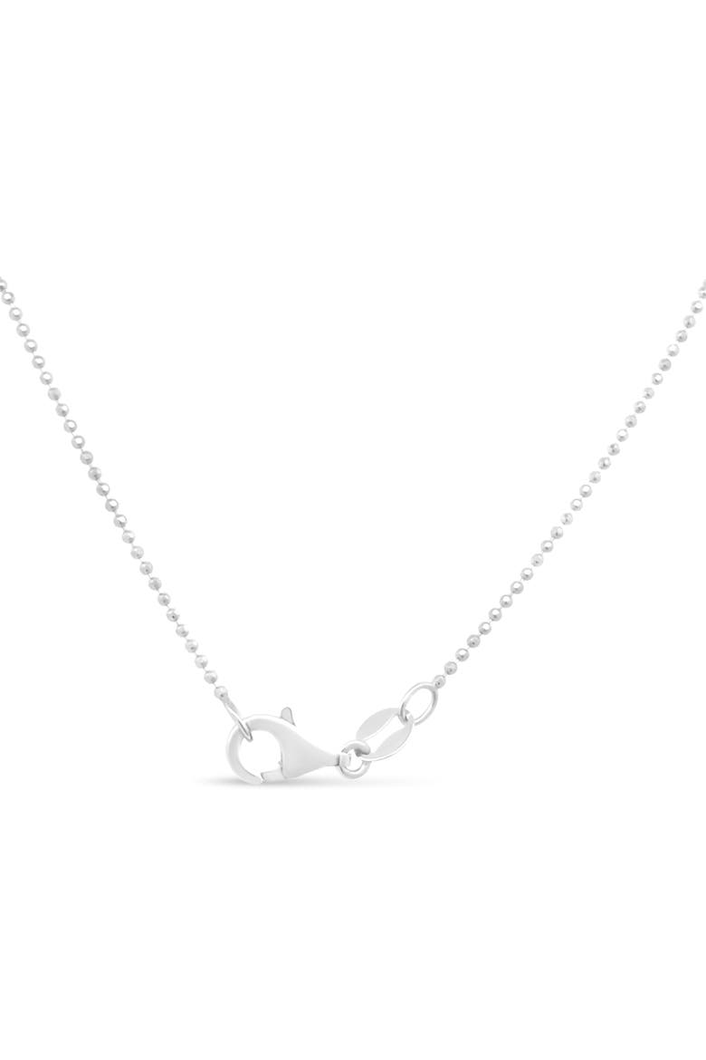 .925 Sterling Silver 0.7mm Slim and Dainty Unisex Inch Ball Bead Chain Necklace, Alternate, color, White