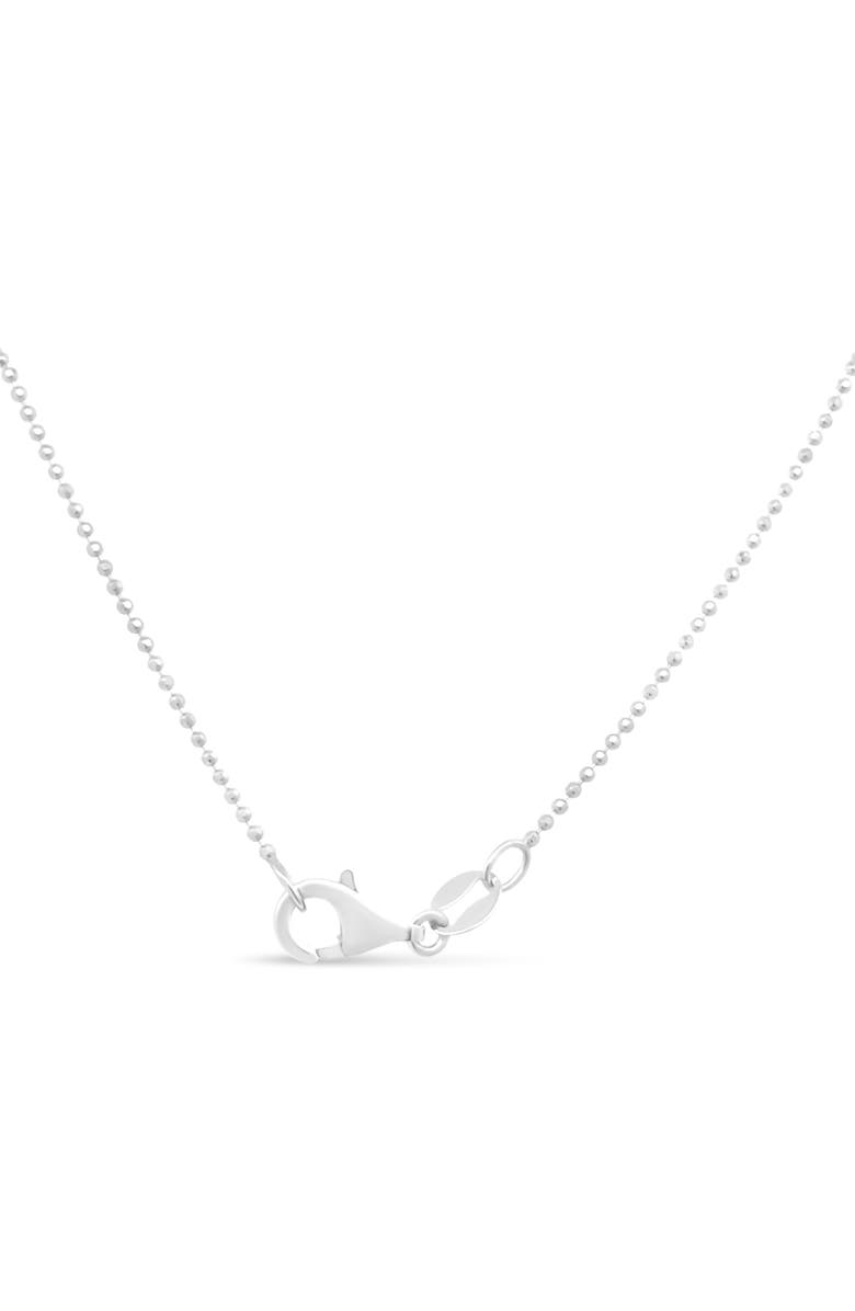 Haus of Brilliance .925 Sterling Silver 0.7mm Slim and Dainty Unisex Inch Ball Bead Chain Necklace, Alternate, color, White