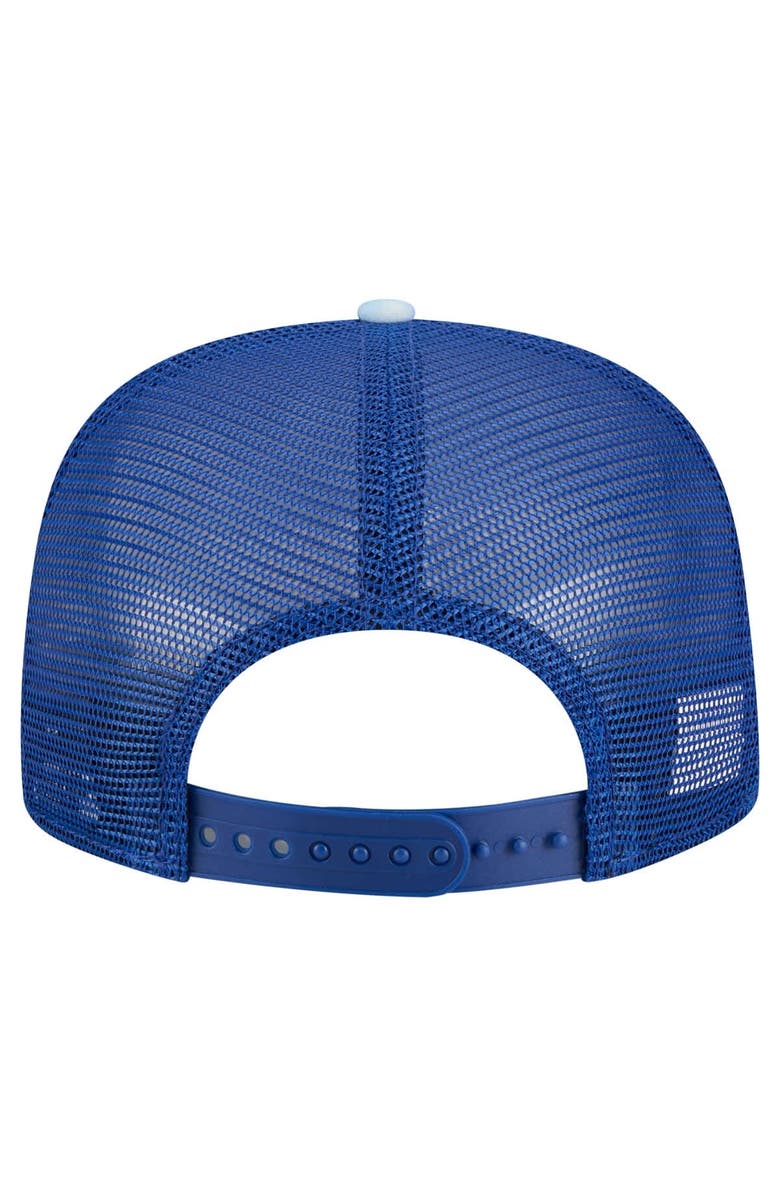 New Era Men's New Era Royal Toronto Blue Jays Adventure Pattern Golfer Trucker Snapback Hat, Alternate, color, 