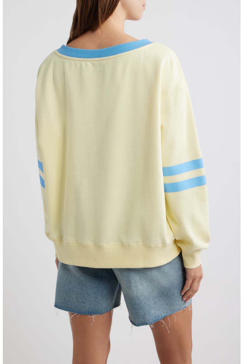 NYC Star Sweatshirt, Alternate, color, PASTEL YELLOW