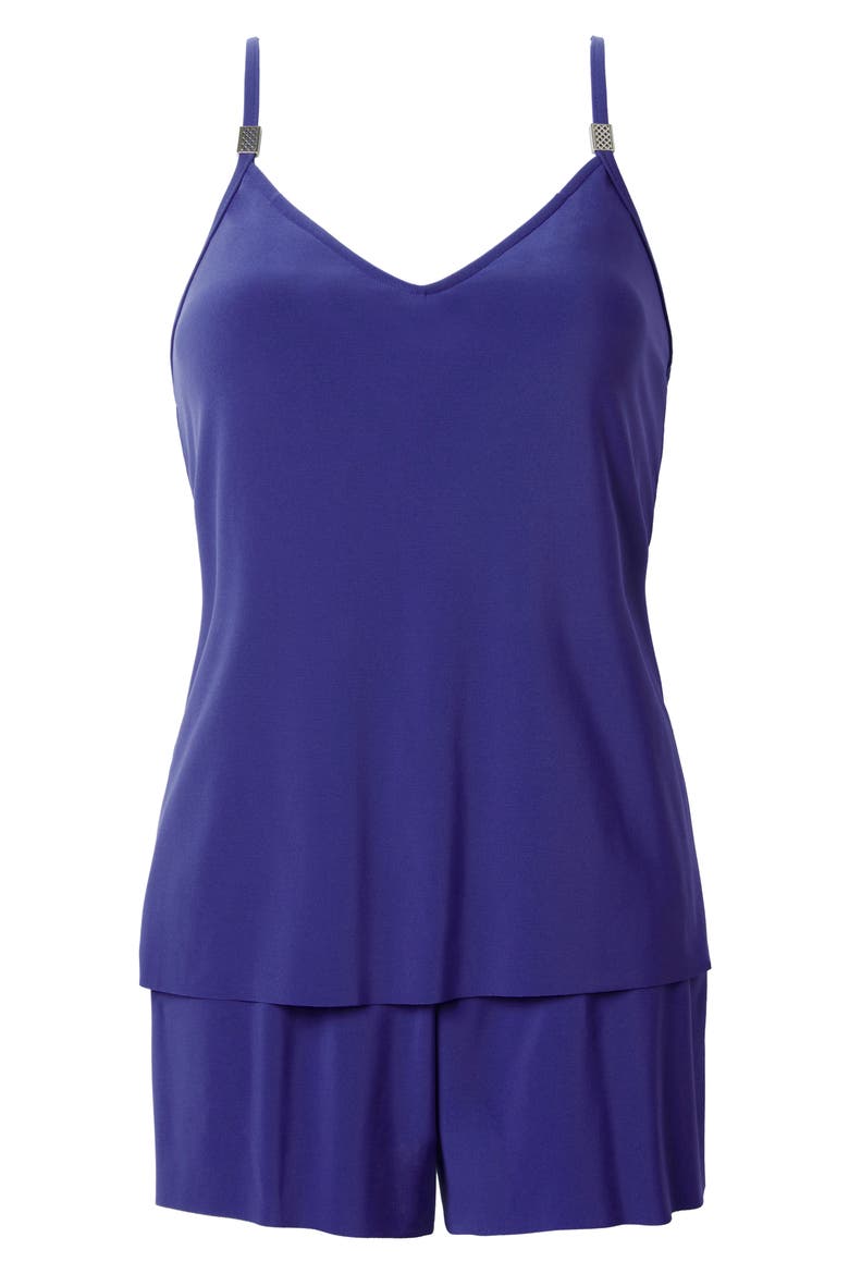 Mila One-Piece Romper Swimsuit, Alternate, color, PASSION