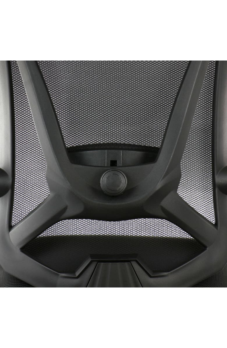 Elama Full Back Adjustable Office Chair with Headrest, Alternate, color, Black