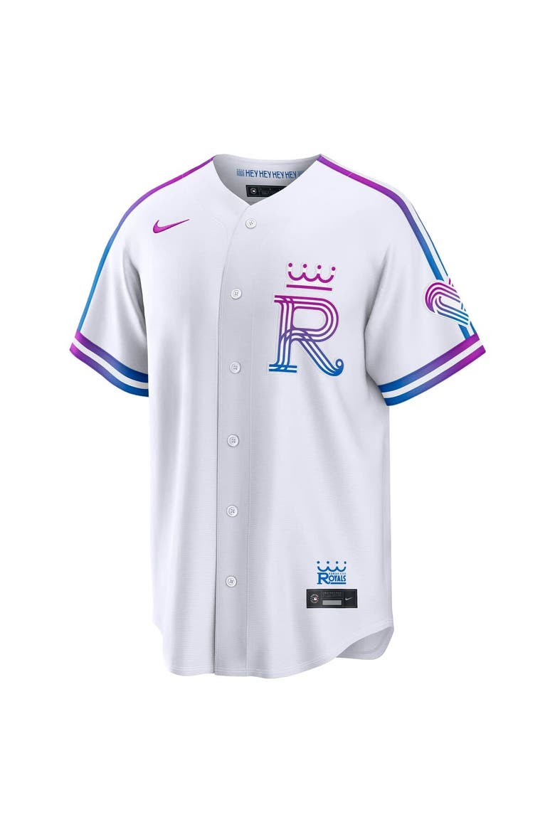 Men's Nike  White Kansas City Royals 2026 City Connect Stadium Jersey, Alternate, color, White