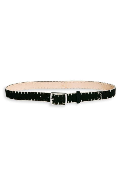 Whipstitch Boyfriend Leather Belt