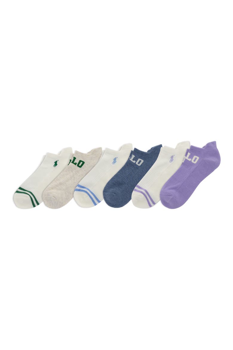 Assorted 6-Pack Low Cut Socks, Main, color, PURPLE