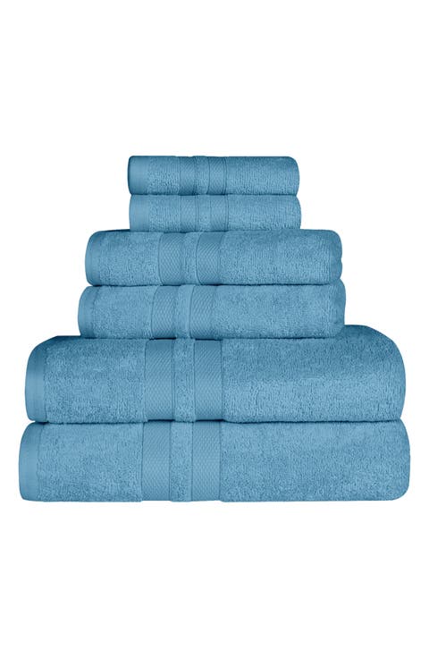 Solid Cotton 6-Piece Towel Set