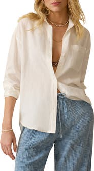 Faherty Laguna Linen Button-Up Shirt