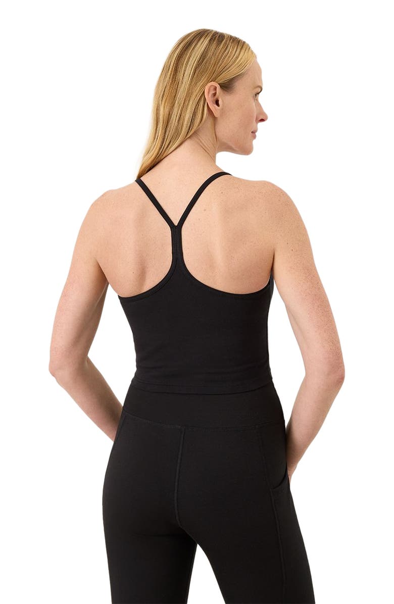 Pact On The Go-To Shelf Bra Tank Made With Organic Cotton, Alternate, color, Black