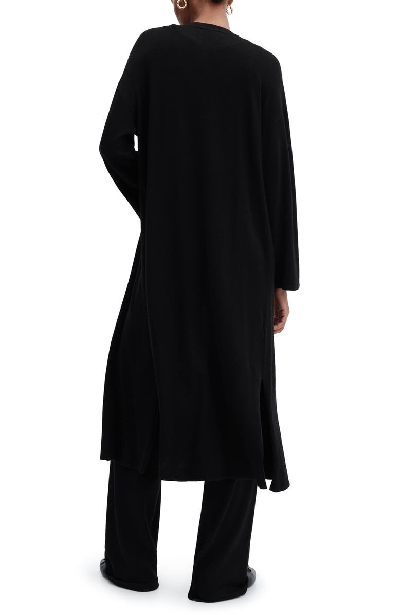 MANGO Fine Knit Open Front Long Cardigan, Alternate, color, 