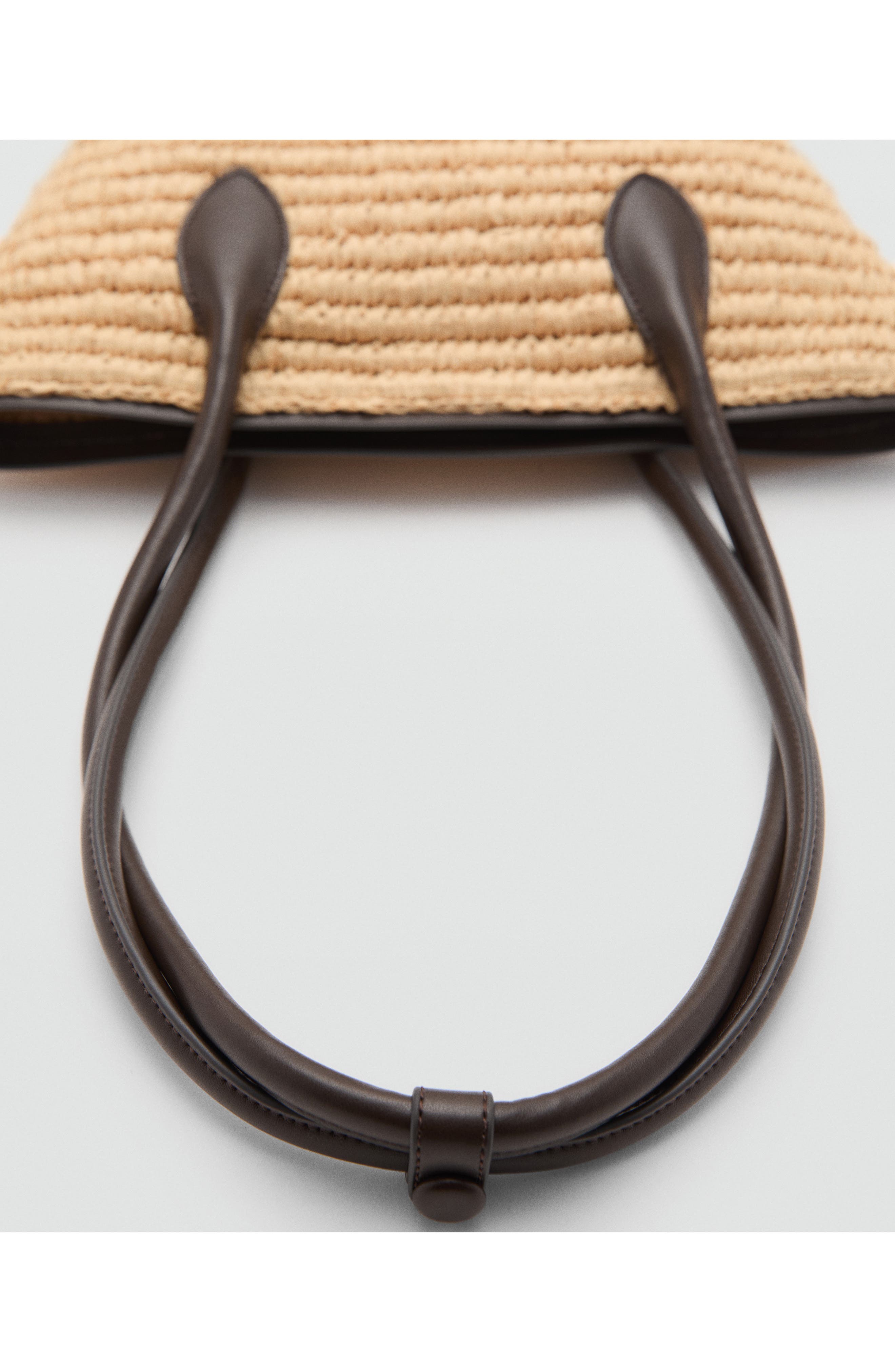 MANGO Raffia Tote, Alternate, color, 