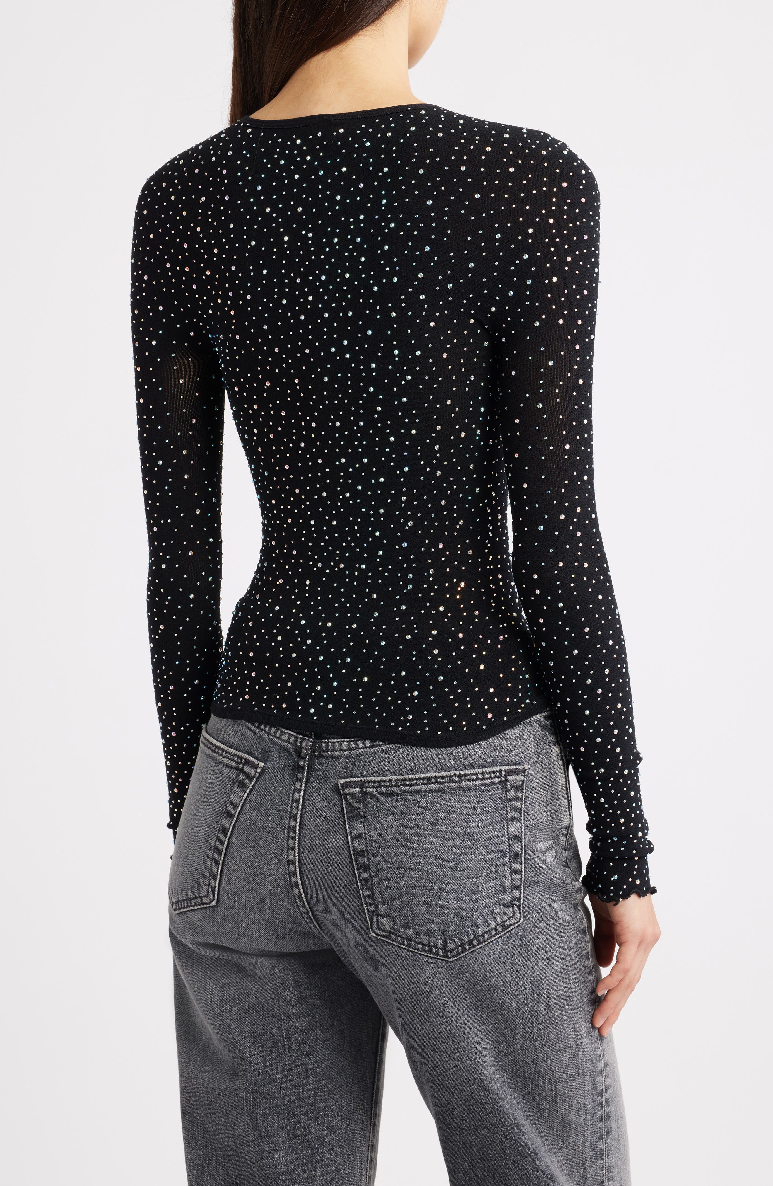 Night Sky Studded Rib Top - image 2