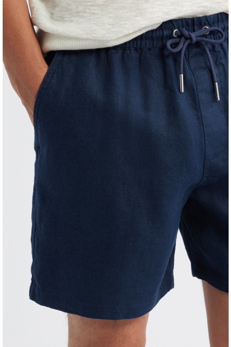 1454 Gregor Linen Drawstring Shorts, Alternate, color, NAVY BLUE