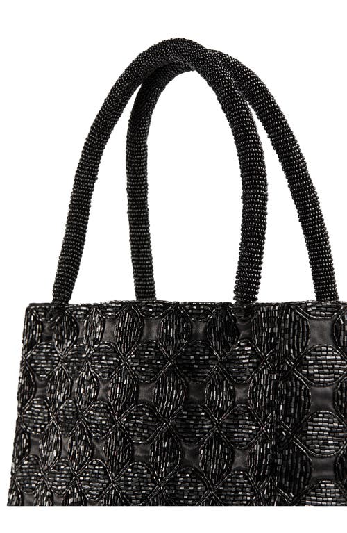 Lk Bennett Valerie Bungle Bead Top Handle Bag In Black