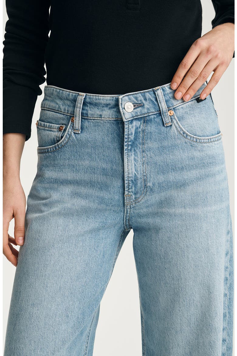 Florida High Waist Wide Leg Jeans, Alternate, color, BLEACHED CLASSIC BLUE