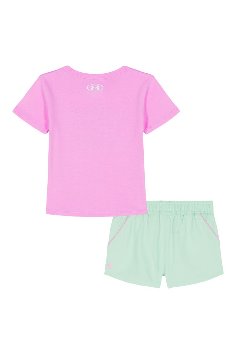 Kids' Tech Graphic T-Shirt & Shorts Set, Alternate, color, PINK DAWN