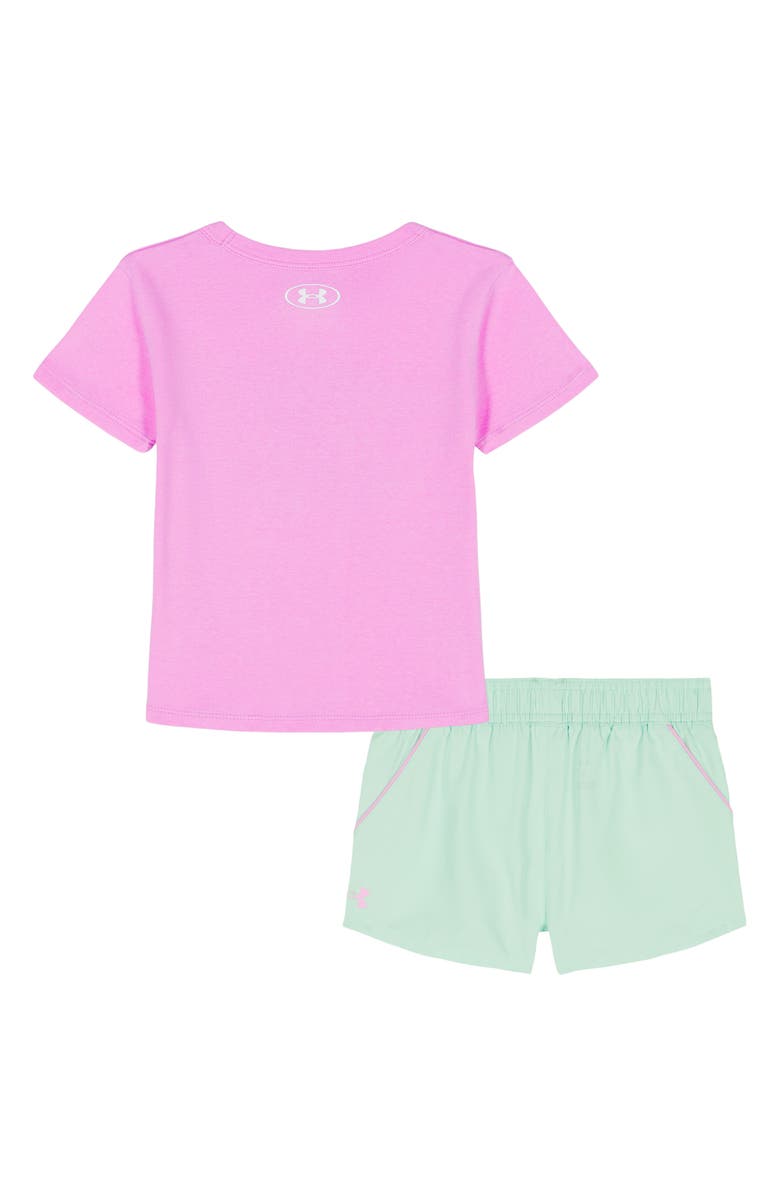 Under Armour Kids' Tech Graphic T-Shirt & Shorts Set, Alternate, color, Pink Dawn