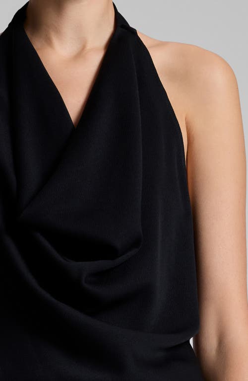A.l.c . Eliana Silk Halter Neck Top In Black