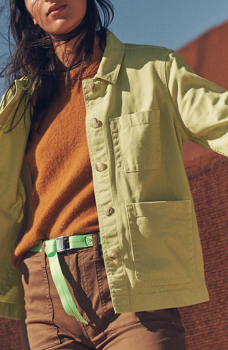 Madewell Garment Dyed Ashwood Chore Coat, Alternate, color, 