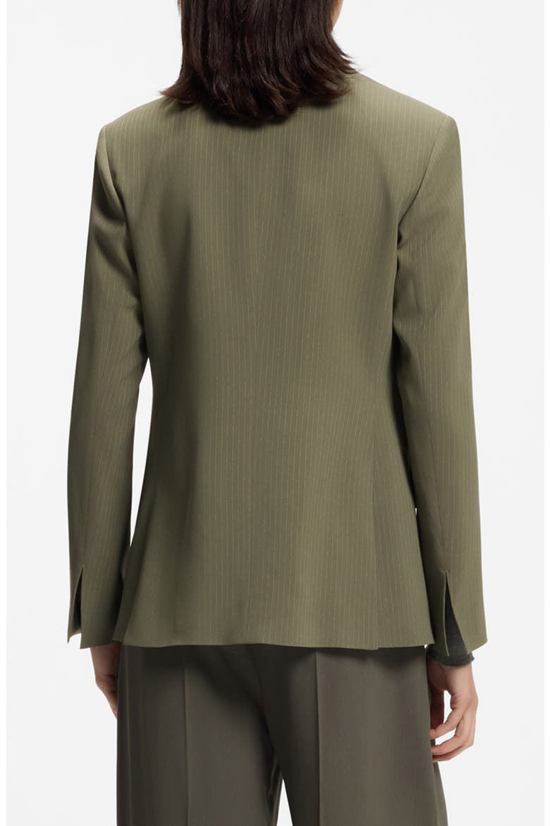 Jaleto Pinstripe Double Breasted Blazer, Alternate, color, TEA LEAF STRIPE