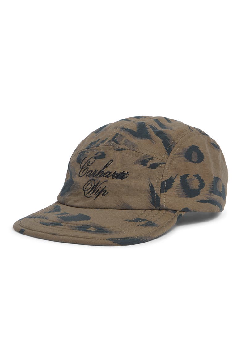 Travon Adjustable 5-Panel Nylon Canvas Cap, Main, color, DUCK CYPR/BLK