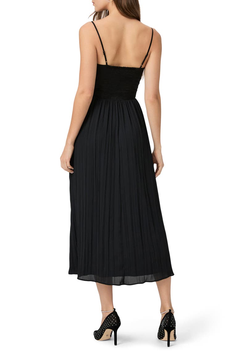 Elke Corset Midi Dress, Alternate, color, BLACK