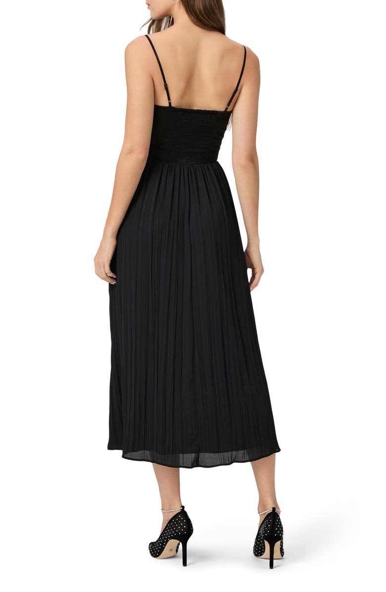 PAIGE Elke Corset Midi Dress, Alternate, color, Black