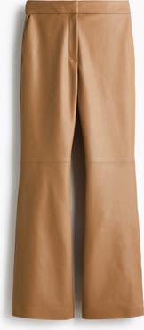 H&M Bootcut Coated Trousers