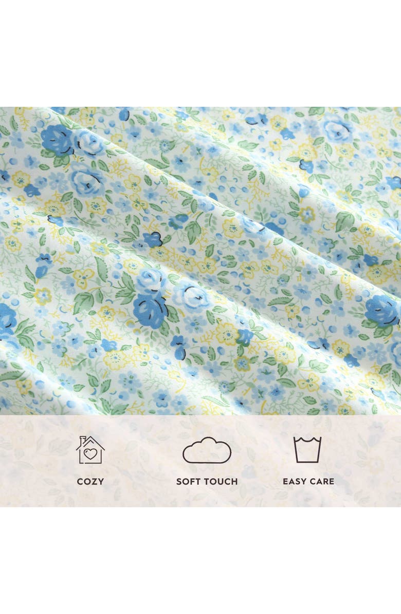 Laura Ashley Rowena 300 Thread Count Cotton Sheet Set, Alternate, color, Rowena Floral