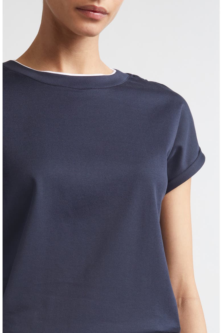Layered Crewneck T-Shirt, Alternate, color, 11-01 BLUE/WHITE
