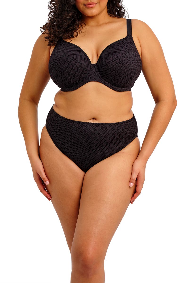 Elomi Bazaruto Underwire Plunge Bikini Top, Alternate, color, 