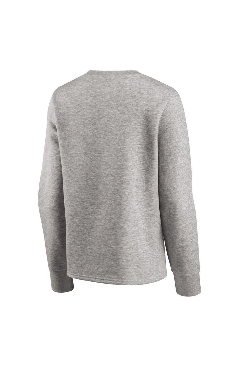 FANATICS Women's Fanatics Branded Heathered Gray Kansas City Royals Crew Pullover Sweater, Alternate, color, 