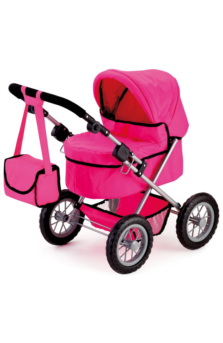 Bayer Design Trendy Pram, Fits Dolls Up To 18", Main, color, Multicolored