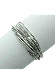 OLIVIA WELLES Metallic Spring Wire Bracelet