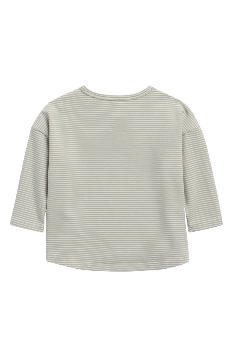QUINCY MAE Kids' Sage Stripe T-Shirt, Alternate, color, Sage