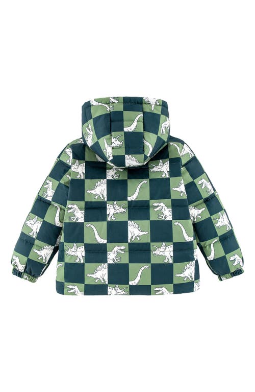 Calonie Kids' Alex Reversible Down Hooded Puffer Jacket In Multi